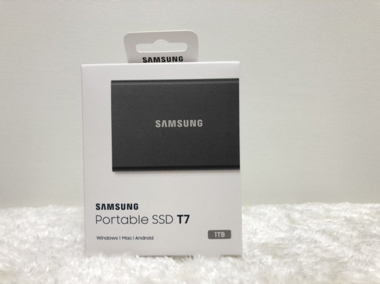  삼성 외장 SSD T7 1TB 윈도우 & 맥용 SSD추천, 주의사항?