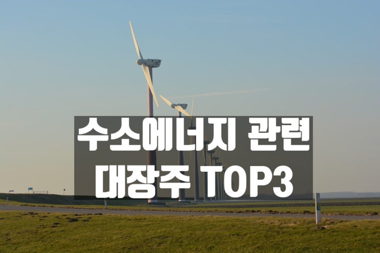  수소 에너지 관련주 대장주 TOP3 간단 정리