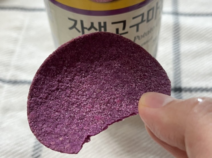  노브랜드 과자 자색고구마칩 감자칩