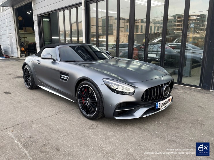  벤츠 GTC AMG 블랙실버 무광 투톤 휠도색