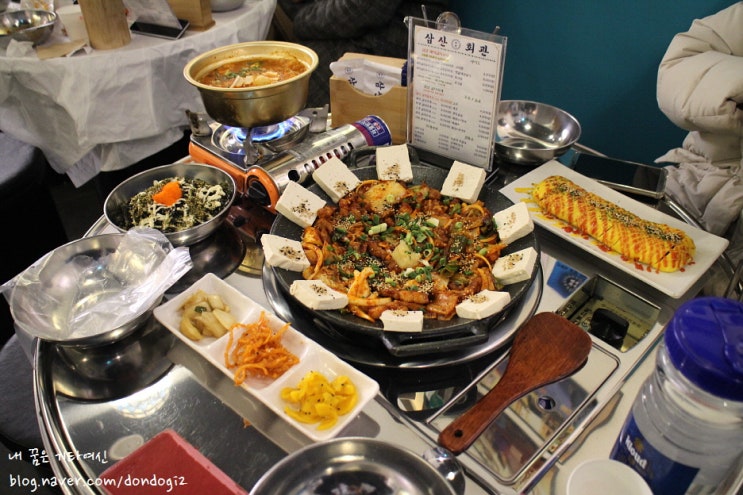  평촌 맛집 삼산회관 - 돼지김치찌개, 돼지김치구이 최고
