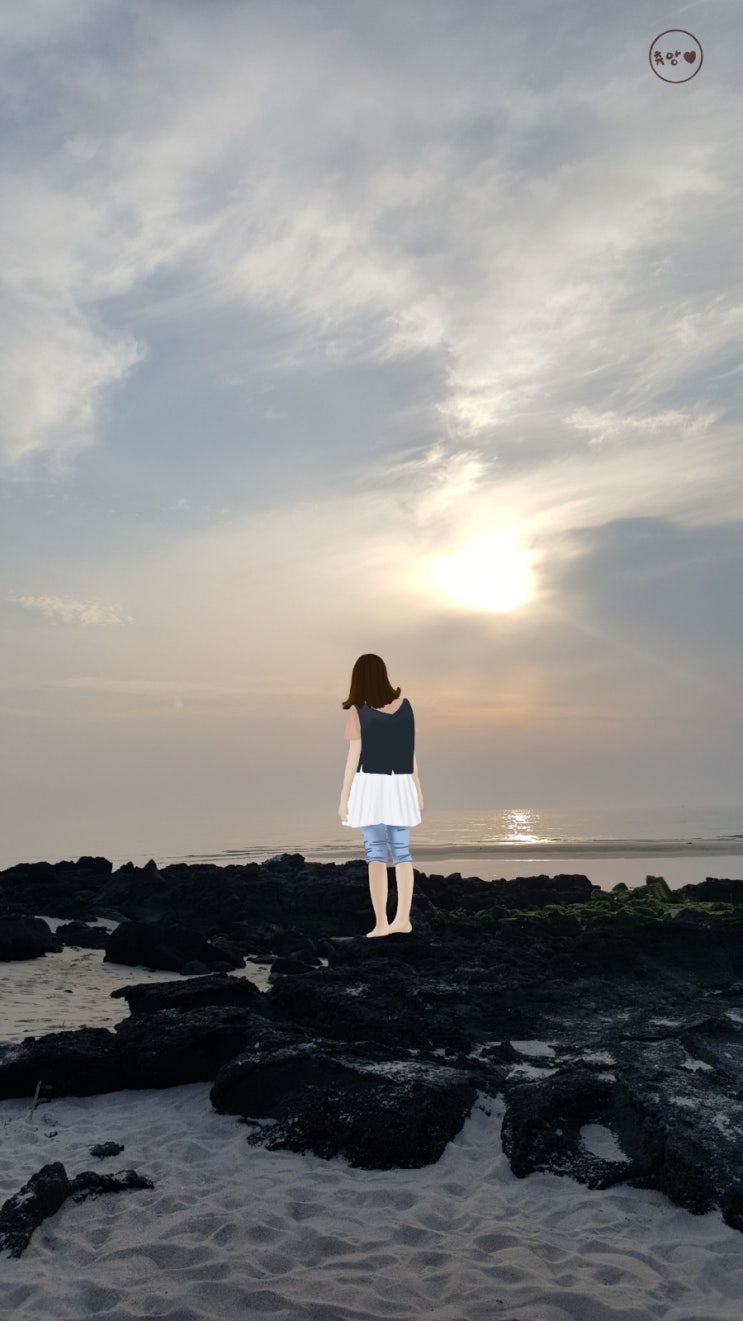  아이패드 라인드로잉 인물 드로잉 뒷모습 그리기+핸드폰 배경 화면 만들기