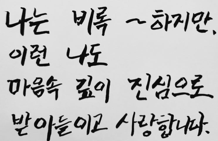  나는 비록~(EFT수용확언)