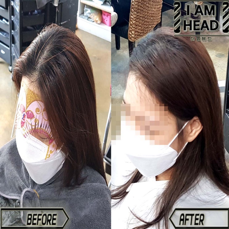 모류교정하면 뿌리볼륨이 덤으로!!! 링거펌전문점 수원미용실 아엠헤드에서 뿌리볼륨펌 + 모류교정 시술하기!!