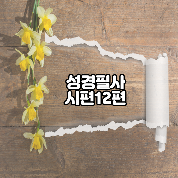  시편 12편 성경필사
