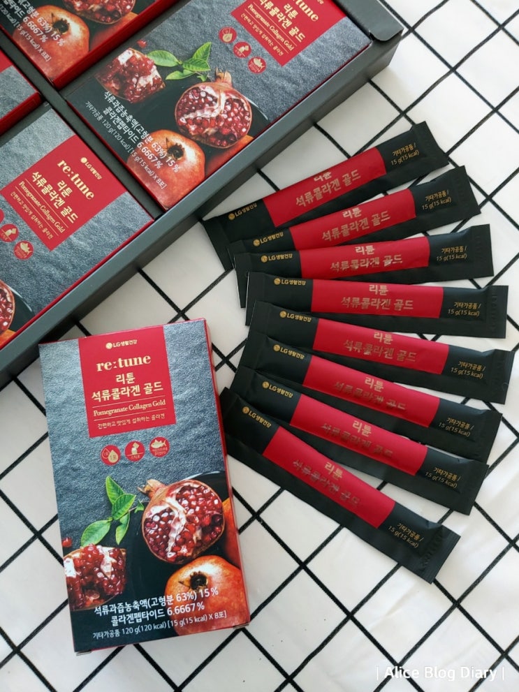  리튠 석류콜라겐 젤리, 피부를 위한 간편한 이너뷰티 건강간식 선물받은 찐후기!