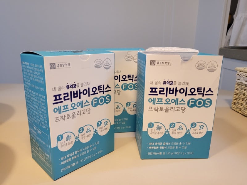 종근당건강 내몸속유익균늘리기 프리바이오틱스FOS 장건강챙겨요
