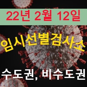 [22년 2월 12일] 전국 코로나19 임시선별검사소 217개소 운영 중