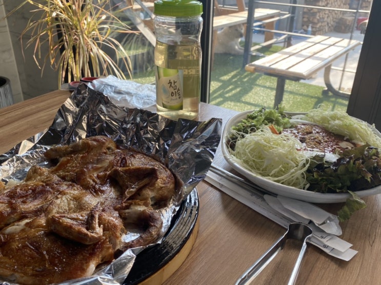  대구북구 시골향참나무장작구이 ㅣ 누룽지통닭맛집
