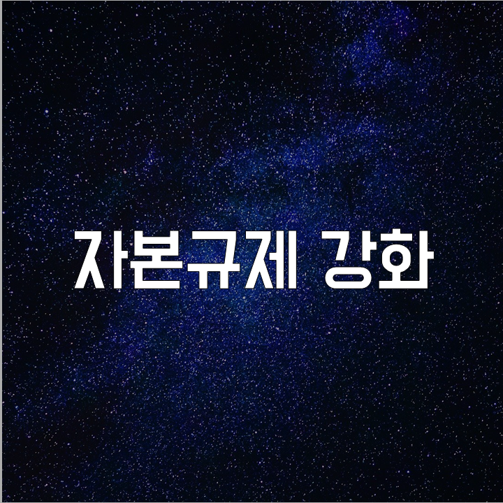 자본규제 강화 l 필수 금융 뉴스