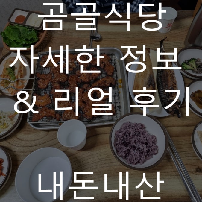  공주 내돈내산 맛집 추천 곰골식당 가성비 생선구이 백반