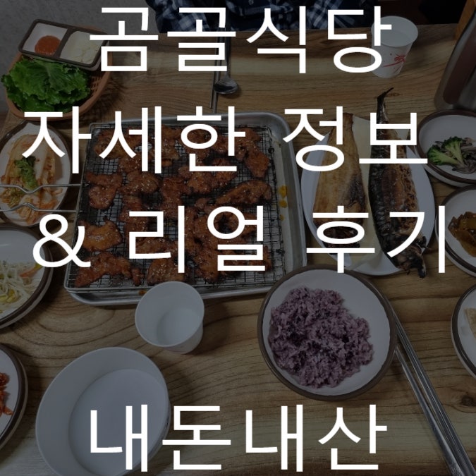 공주 내돈내산 맛집 추천 곰골식당 가성비 생선구이 백반