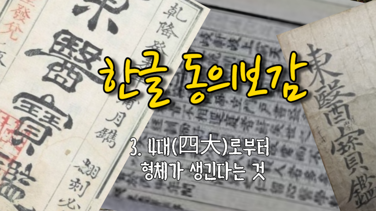  3. 4대(四大)로 부터 형체가 생긴다는 것[四大成形] (내경편 신형)