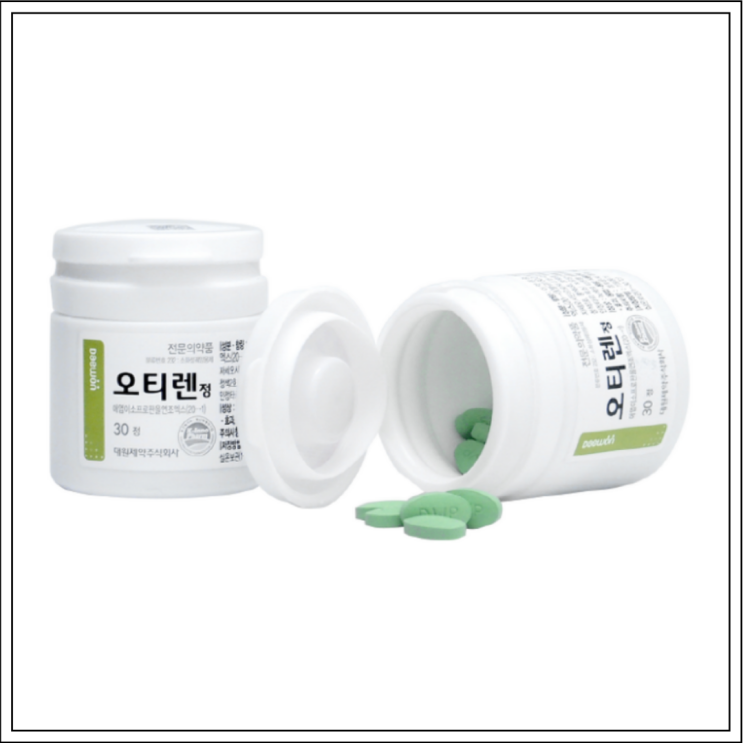  위염약 오티렌정, 성분/효능효과/먹는법/주의사항 알고 드세요~