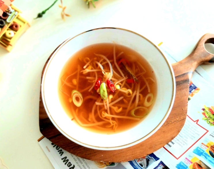  백종원 콩나물국 끓이는법 간단한 아침국 콩나물 해장국 얼큰 시원한 콩나물국 레시피