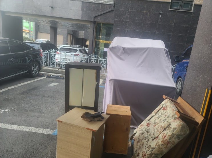 여자 혼자서는 버리기 힘들어 의정부 가정 폐기물 처리를 신청하여서 출동!