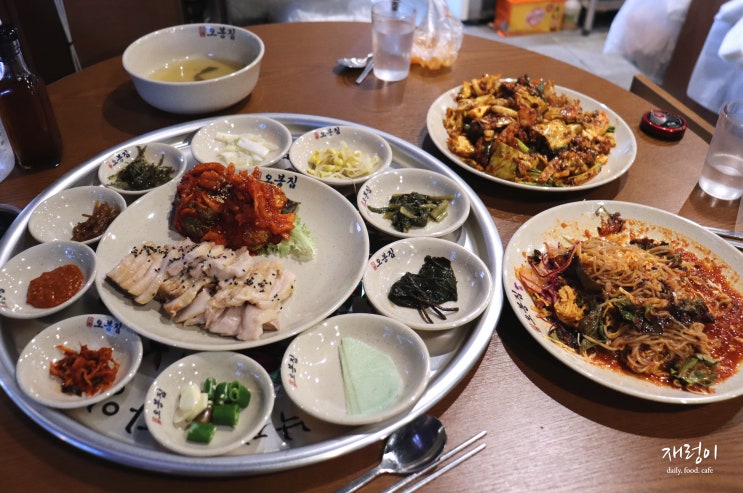  율량동 맛집, 오봉집 세트메뉴 '직화낙지 보쌈 막국수'