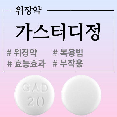  가스터디정 20mg 어떤 위장약인지 확인하고 복용하세요