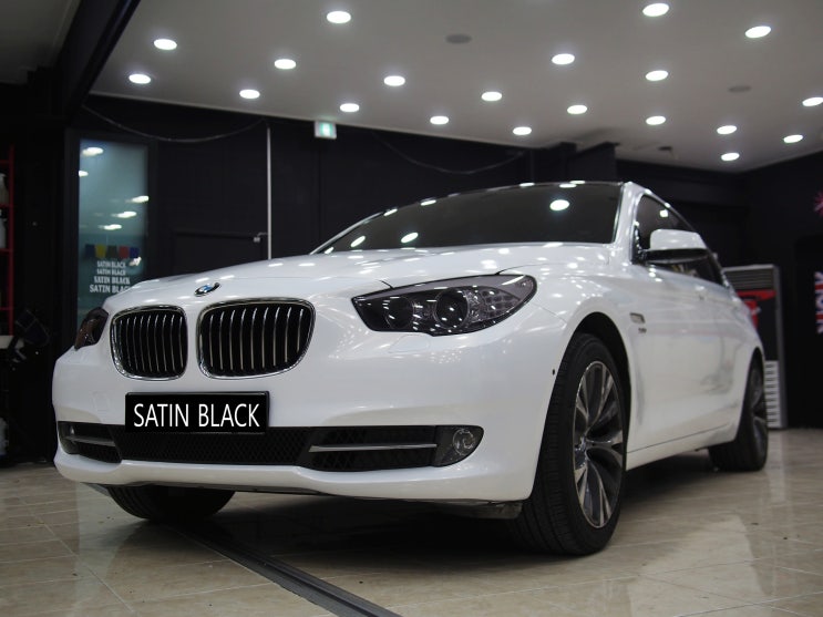  용인랩핑 BMW GT 화이트스파클 전체랩핑 시공기!!