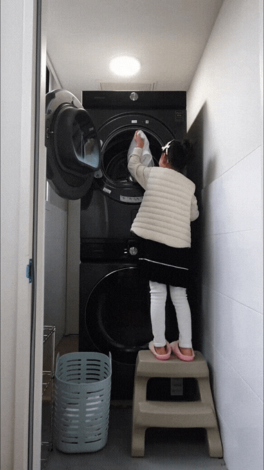  삼성 그랑데 AI 세탁기 건조기, 아기세탁기가 따로 필요없지