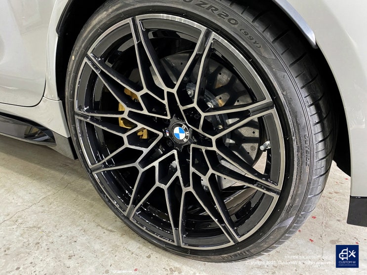 BMW M3 휠상처 다이아몬드 컷팅 블랙틴트 휠복원