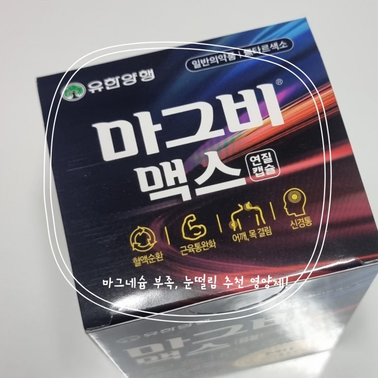  마그네슘 영양제 추천!'마그비맥스'