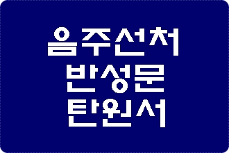 음주운전 선처 반성문 탄원서 사례