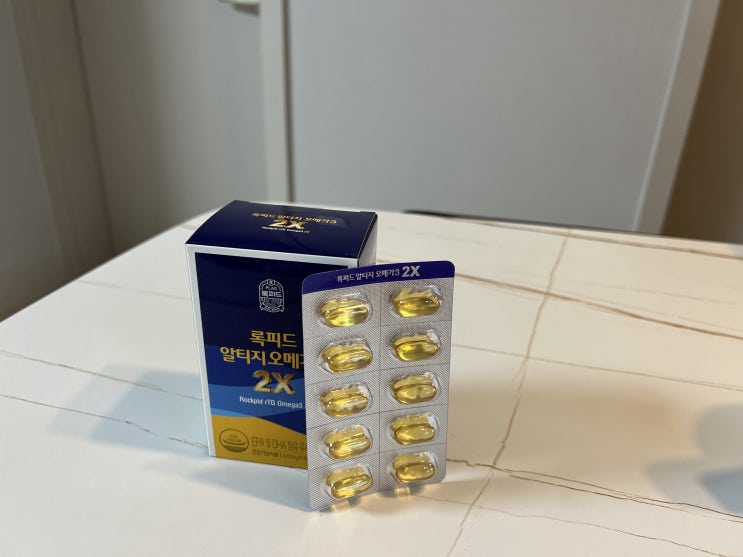  혈행개선에 도움을 줄 수 있는 임산부 오메가3 추천드립니다! '록피드 알티지 오메가3 2X'