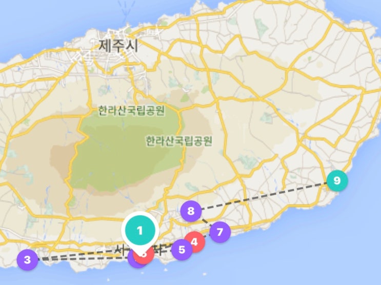 제주여행 4일차(천지연폭포, 갯깍 주상절리대, 바당길, 쇠소깍, 오는정김밥, 동백수목원, 동백포레스트, 모들스파펜션)