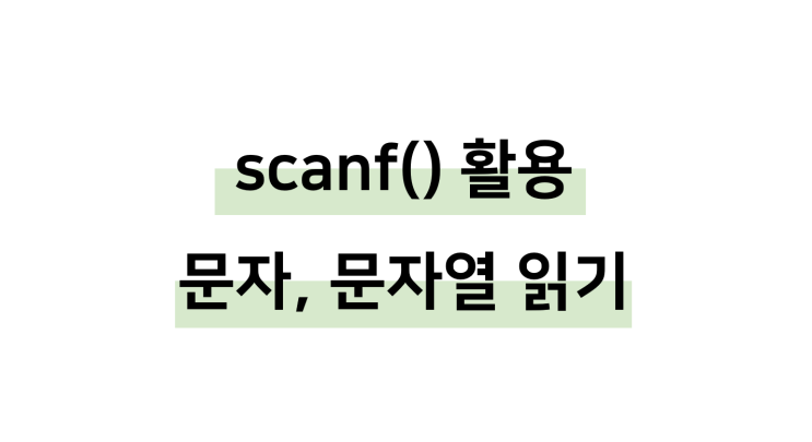  [ C언어: scanf() ]