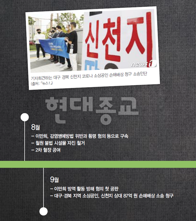 코로나19 논란 2년 후의 신천지 코로나19 논란 2년 후의 신천지