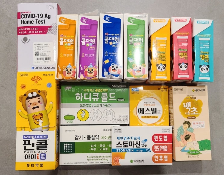  코로나 자가격리시 가정 상비약 리스트
