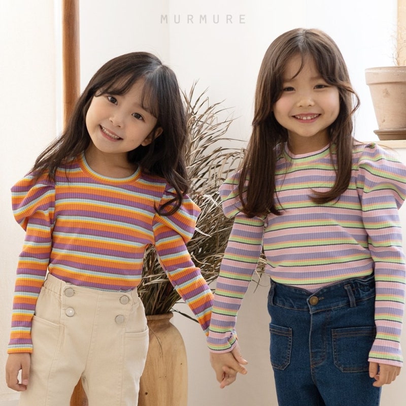 뮤르뮤르 캔디골지티/ 유아동 아기 키즈 주니어 남아 여아 아동복 쇼핑몰/ 22 봄 신상 티셔츠/....