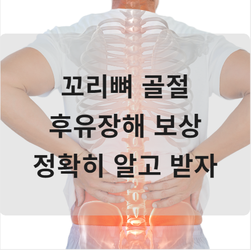  꼬리뼈골절 진단시 후유장해 보상 분쟁이 되는 이유
