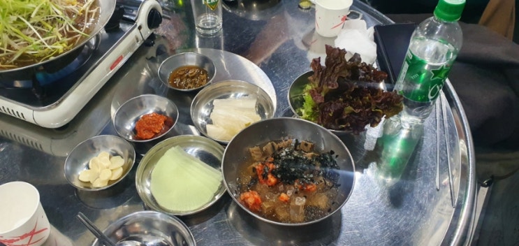  [송탄 출장소/ 돈불식당] 찐한 불맛 연탄 오징어 불고기 + 소육수 불고기! 송탄 신흥 강자 맛집 다녀왔어요