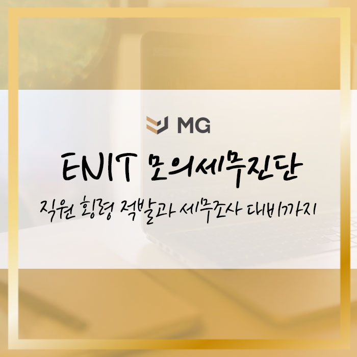  직원 횡령 적발과 세무조사 대비까지! ENTI 모의세무진단