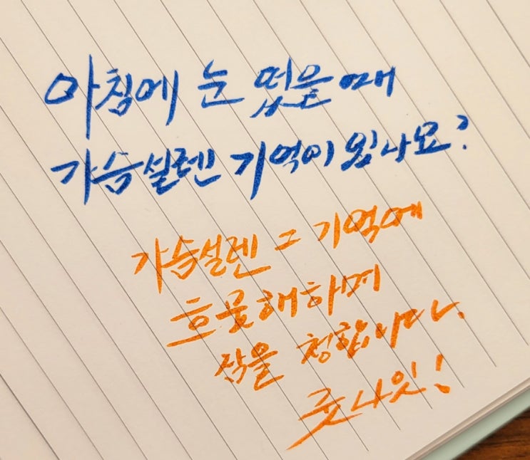  설레는 기억