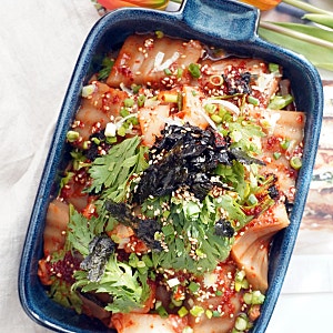 메밀묵무침 만드는 법 메밀묵 양념장 아삭하고 맛있는 김치 묵무침