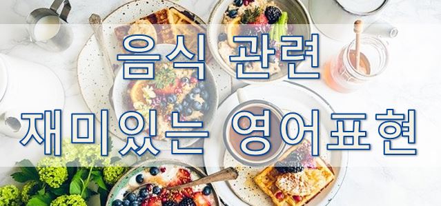 음식 관련 재미있는 영어 표현 1