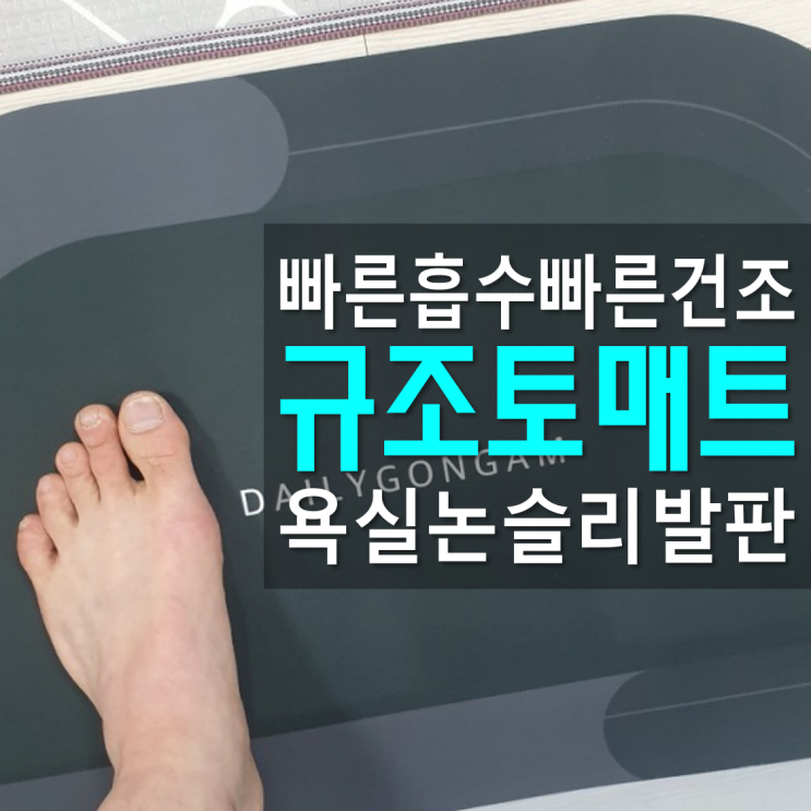 논슬립매트 규조토매트 일상공감 흡수하족 사용기