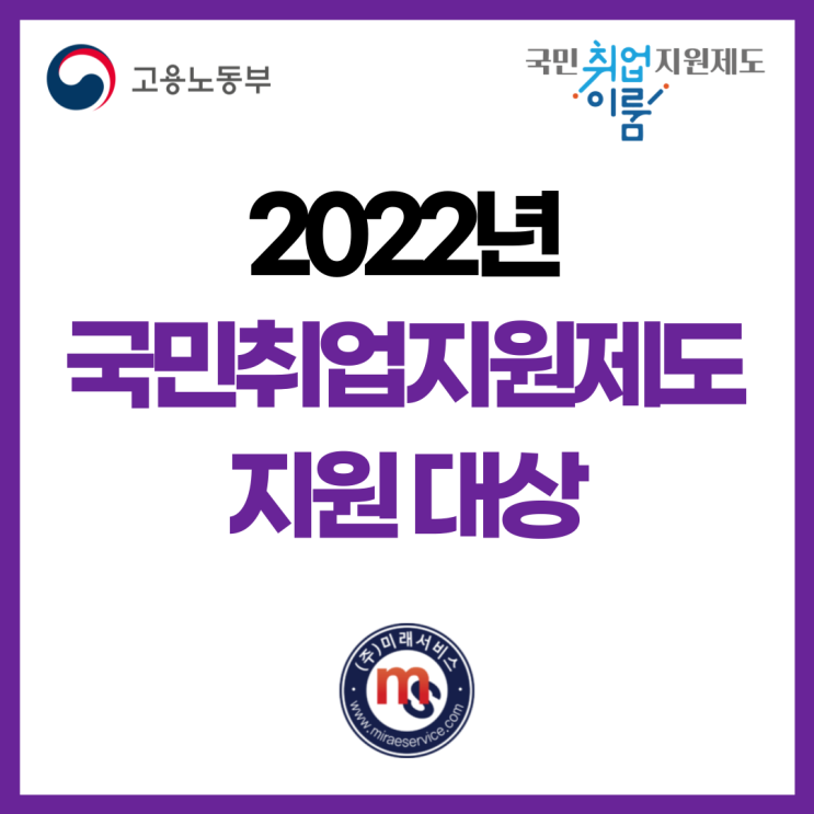 2022년 인천 국민취업지원제도 국취 1유형 2유형 지원 대상