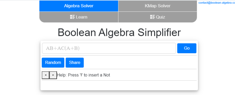 논리회로] 부울 대수(Boolean Algebra) 계산 온라인 사이트 : 네이버 블로그