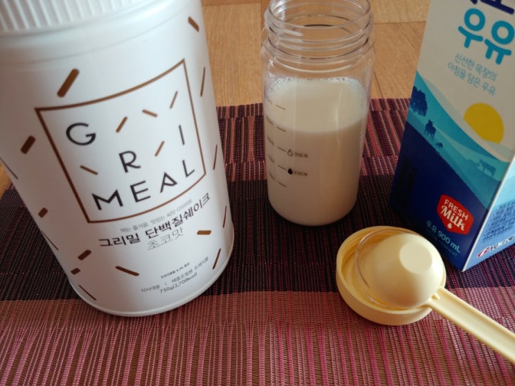  한끼대용 그리밀 단백질쉐이크 초코맛