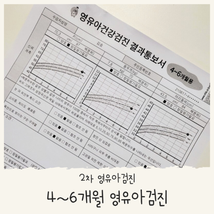  솜이 4~6개월 영유아 검진 [6개월]