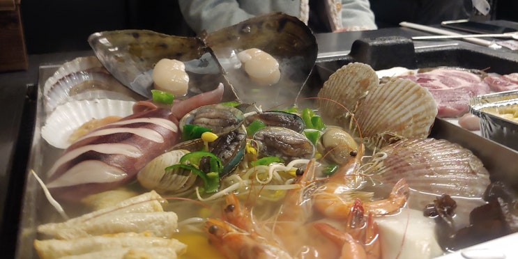  왕십리역 술집 엔터식스 맛집 조개창고 털었던날
