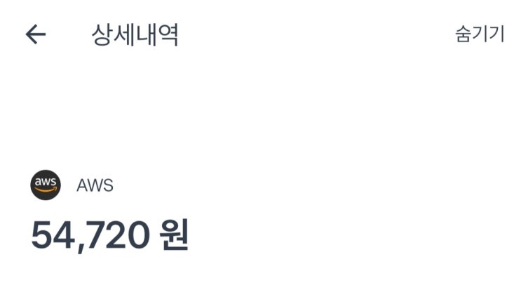  22년 어느날 AWS 비용이 청구되다