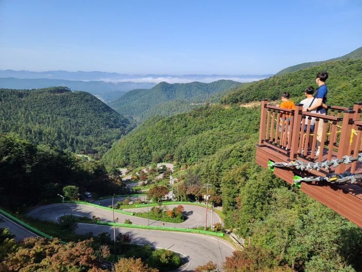  충북 보은 속리산 말티재 전망대