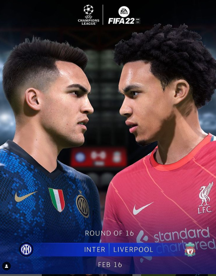  UEFA 챔피언스리그 16강 1차전,FC인터밀란vs리버풀FC 17일 오전5시,리그2위팀간의 맞대결,페리시치-덤프리스 vs 마네-살라의 공격진들의 대결도 관전포인트