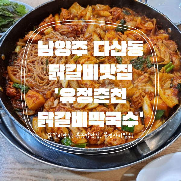 [남양주맛집] 너무 맛있어서 내돈내산 재방문한 '유정춘천닭갈비막국수'