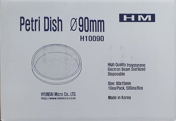 PETRI DISH/페트리디쉬/일회용샤레(현대마이크로) 60mm/90mm